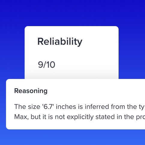 AI Analyst UI - Reliability and Reasoning AI Analyst UI - Reliability and Reasoning